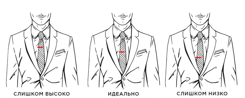 Как правильно носить заколку для галстука
