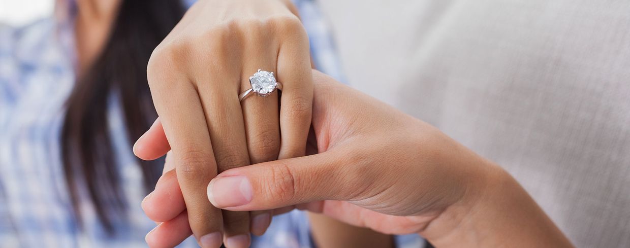 На каком пальце носят помолвочное кольцо и на какую руку одевают кольцо девушке при предложении