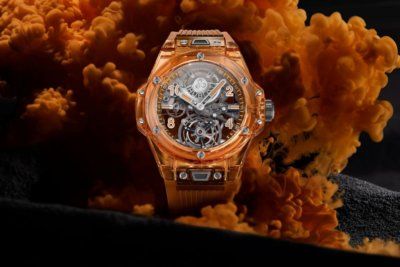 Новые часы Hublot из оранжевого сапфирового стекла
