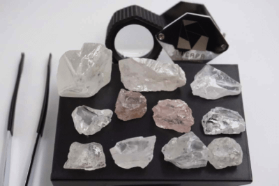 Lucapa Diamond провела первую в 2021 году продажу алмазов с аллювиального рудника Луло
