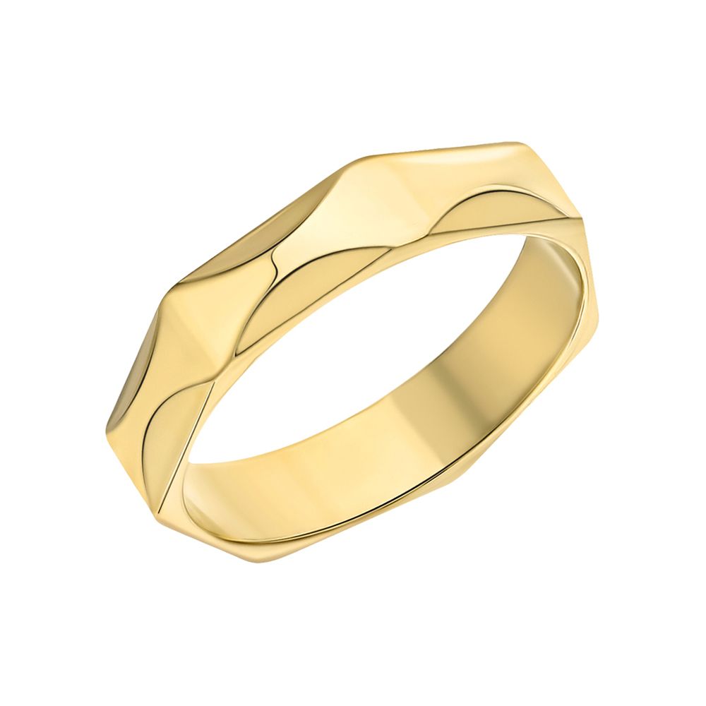 обручальное кольцо из желтого золота