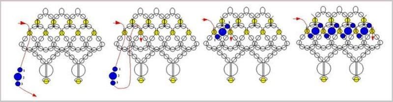 Схема ожерелье узловая