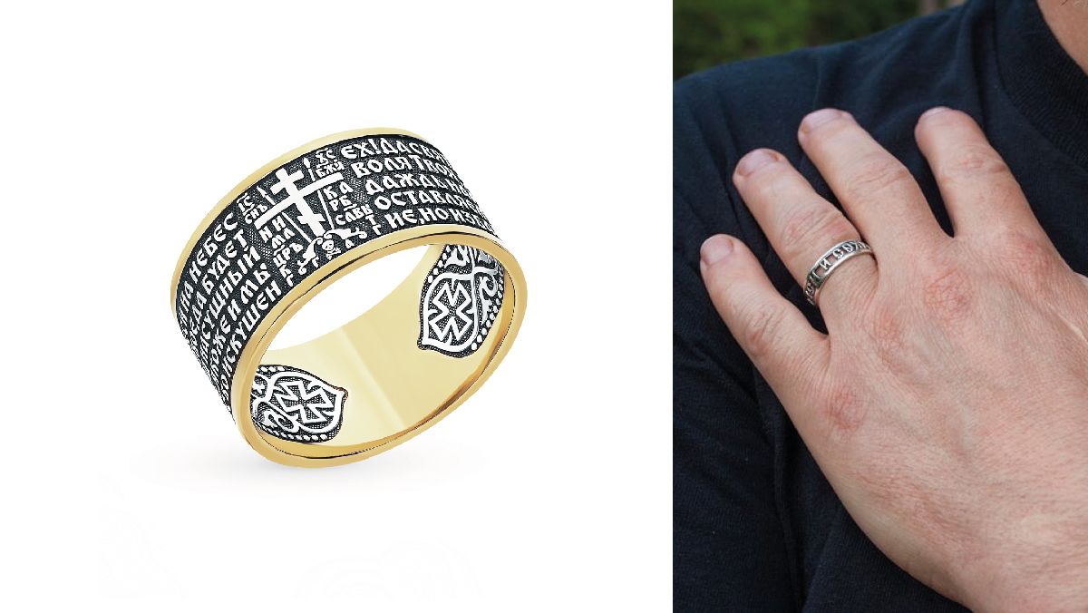 На каком пальце носят кольцо спаси и сохрани женщины замужние и на какой руке