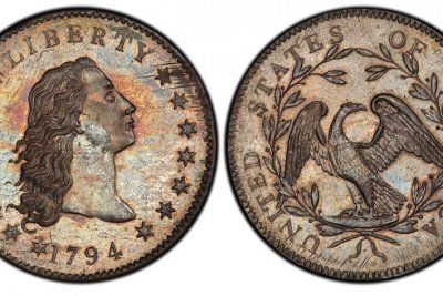За 12 миллионов долларов продана монета которая считается первым серебряным долларом изготовленным монетным двором США