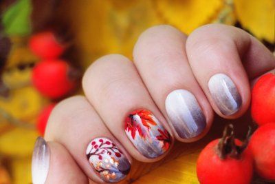 Осенний дизайн ногтей: новинки [year] года, фото осенних маникюров