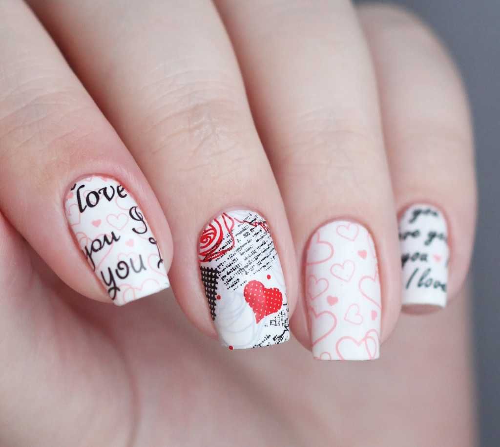 Маникюр на День святого Валентина: фото лучших дизайнов ногтей ко Дню влюбленных