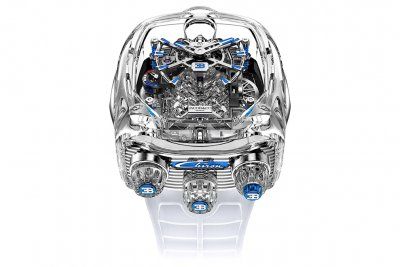 Прозрачная роскошь: Jacob & Co. представила сапфировый Bugatti Chiron Tourbillon